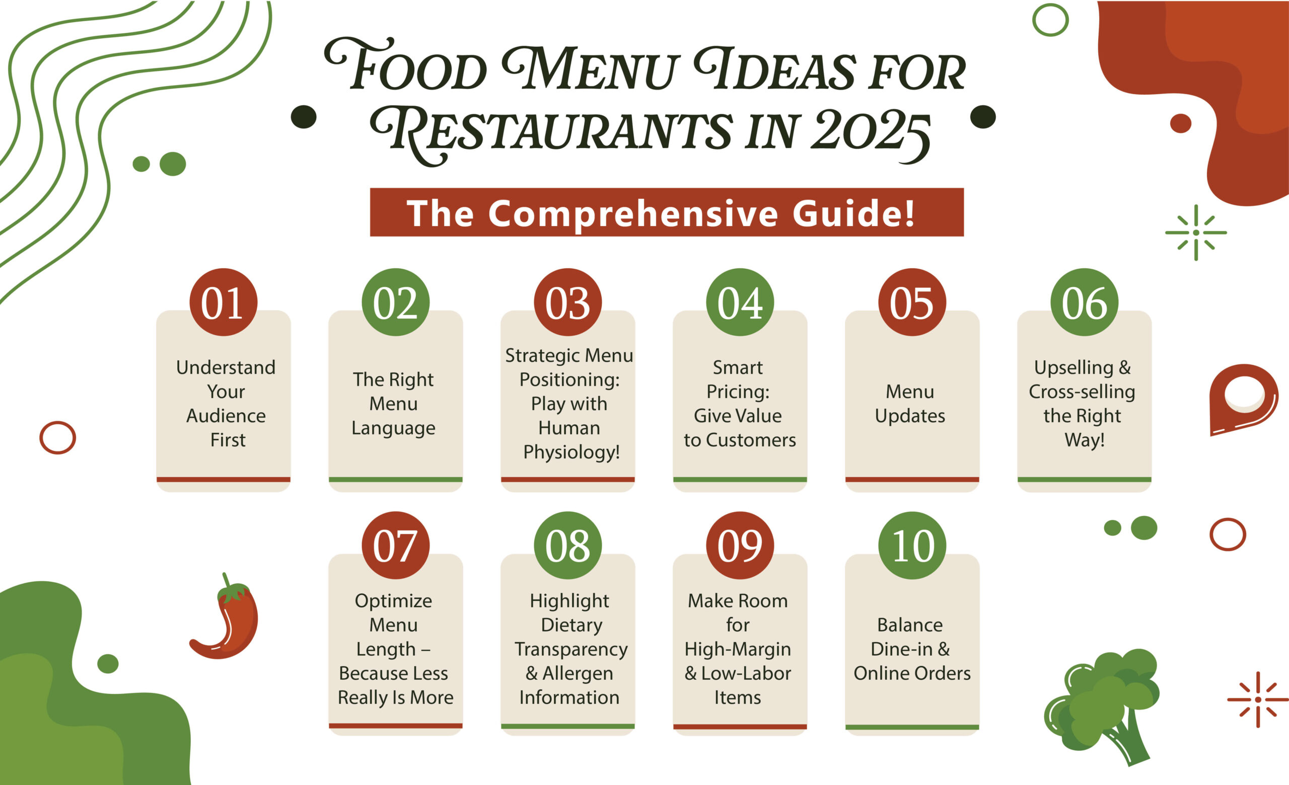 Food Menu Ideas for Restaurants in 2025