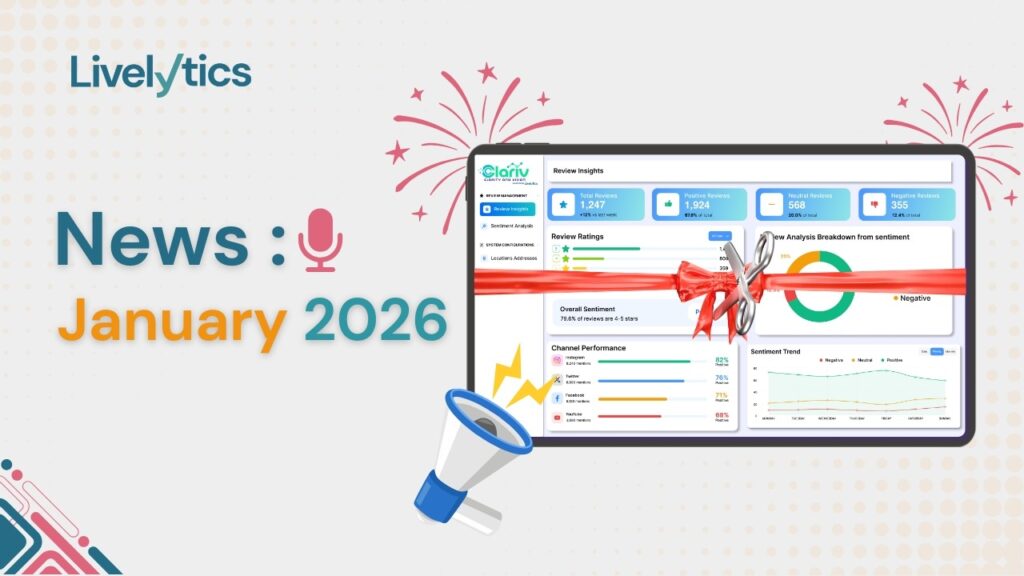 Livelytics Launches Clariv.ai, Expanding into AI-Powered Reputation & Customer Intelligence