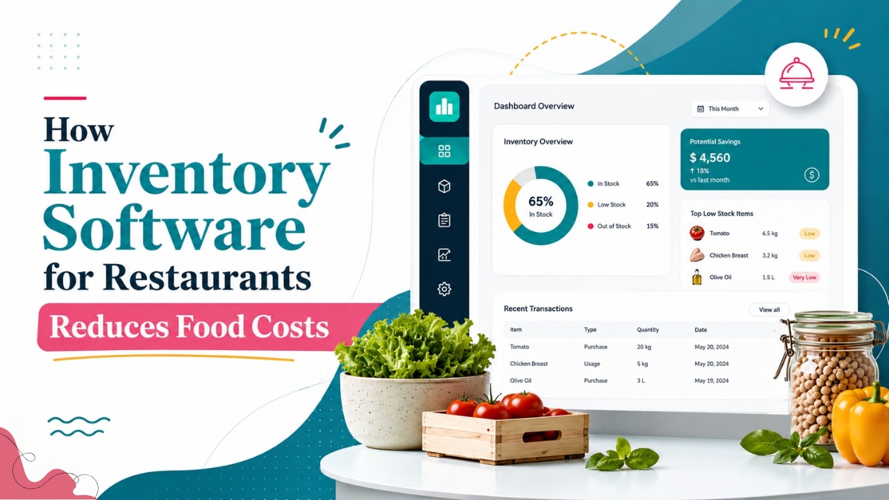 How Inventory Software for Restaurants Reduces Food Costs